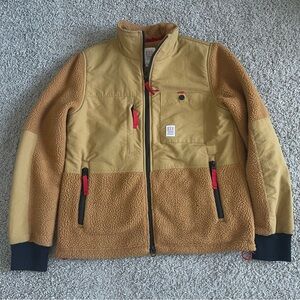 Topo Designs Subalpine Polartec Fleece Green Zip Up Jacket